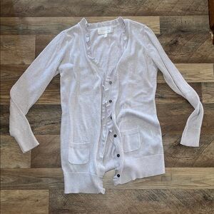 Victoria’s Secret Starlight Cardigan light lavender sparkle Cardigan size M.